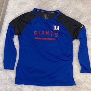 Nike Dri-fit Team Apparel NY Giants long sleeve shirt Size Large